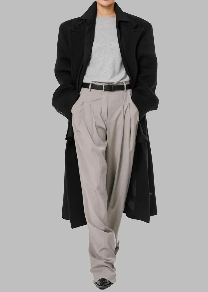 Gelso Pleated Trousers 8211 Light Taupe Melange Women The Frankie Shop Clothing