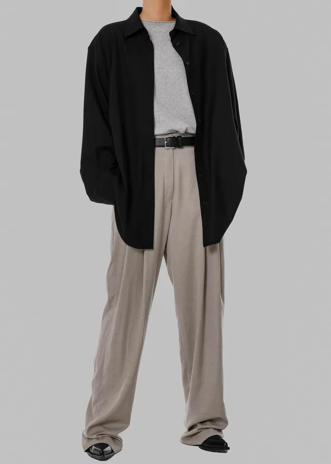 Gelso Pleated Trousers 8211 Light Taupe Melange Women The Frankie Shop Clothing