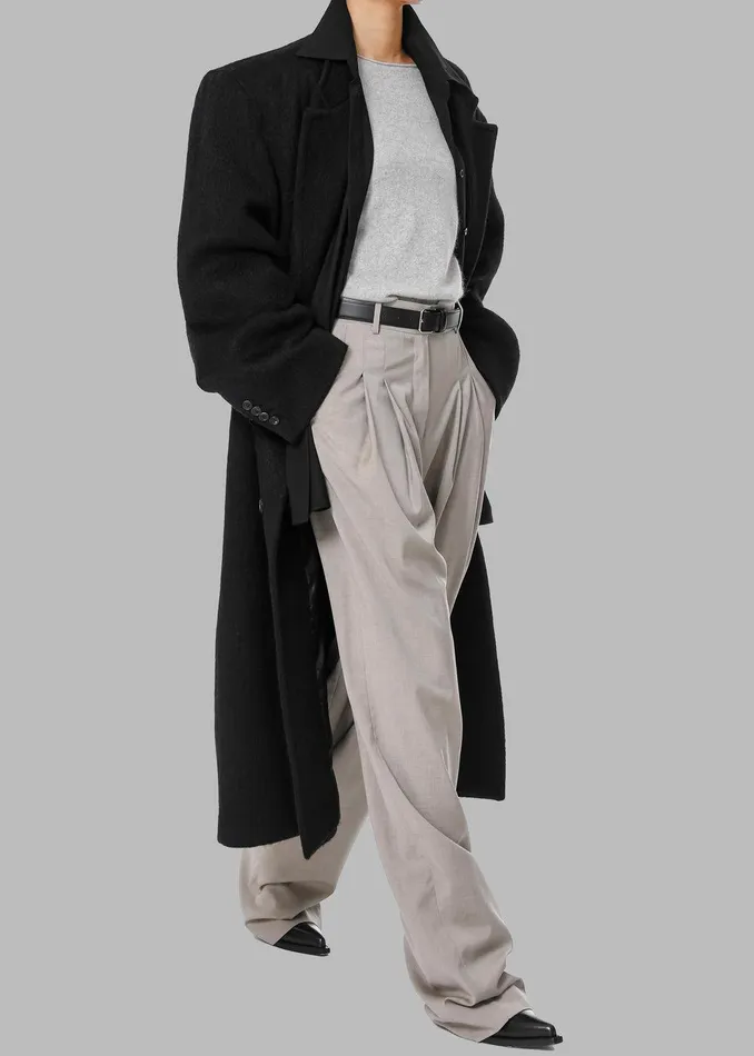Gelso Pleated Trousers 8211 Light Taupe Melange Women The Frankie Shop Clothing