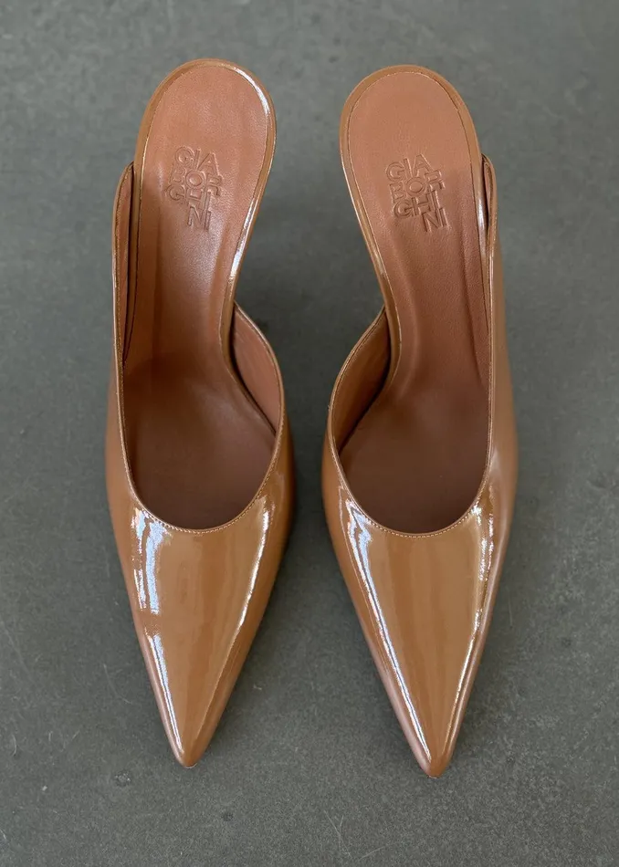 Gia Borghini Abella Heel Mule 8211 Hazelnut Women The Frankie Shop Shoes
