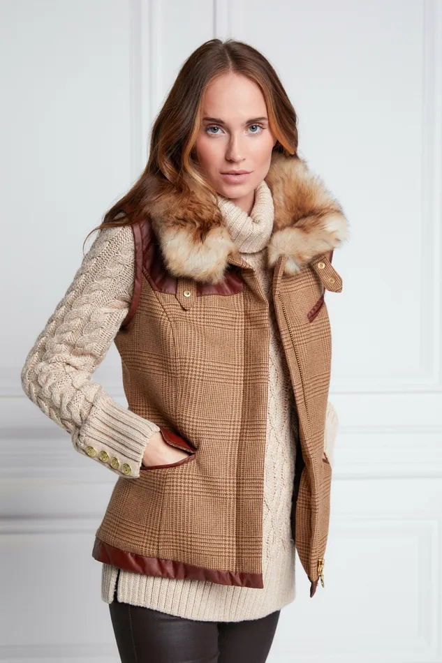 Gilets Aviator Gilet Tawny 8211 Holland Cooper Womens Gilets Aviator Gilet Tawny 8211 Holland Cooper Womens