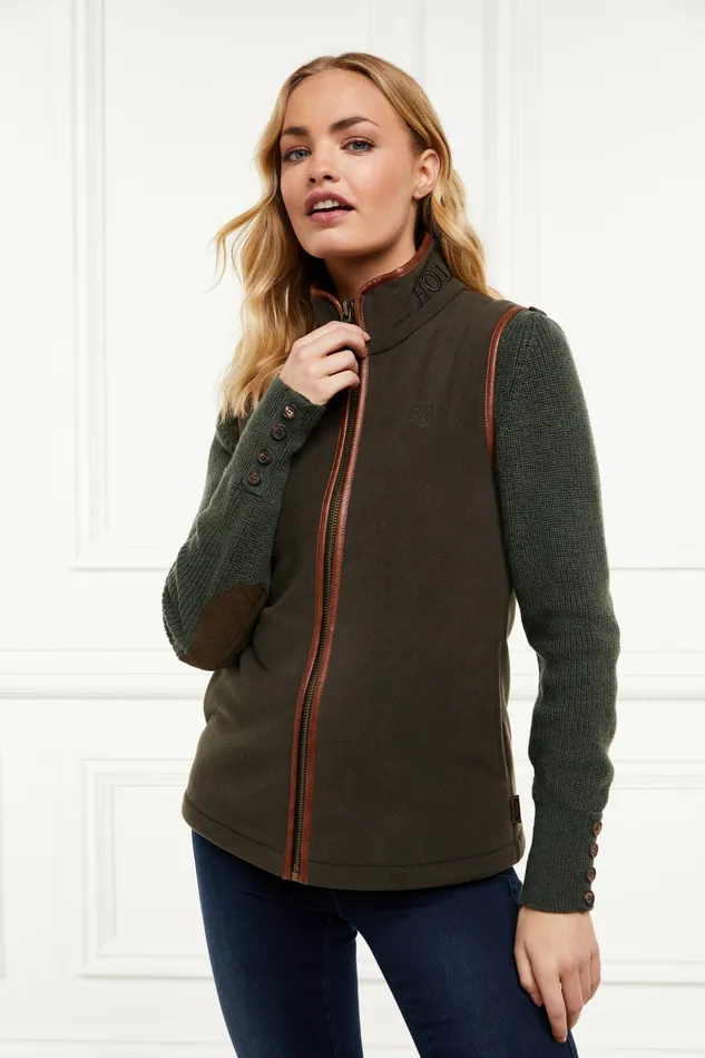 Gilets Country Fleece Gilet Khaki Holland Cooper Womens