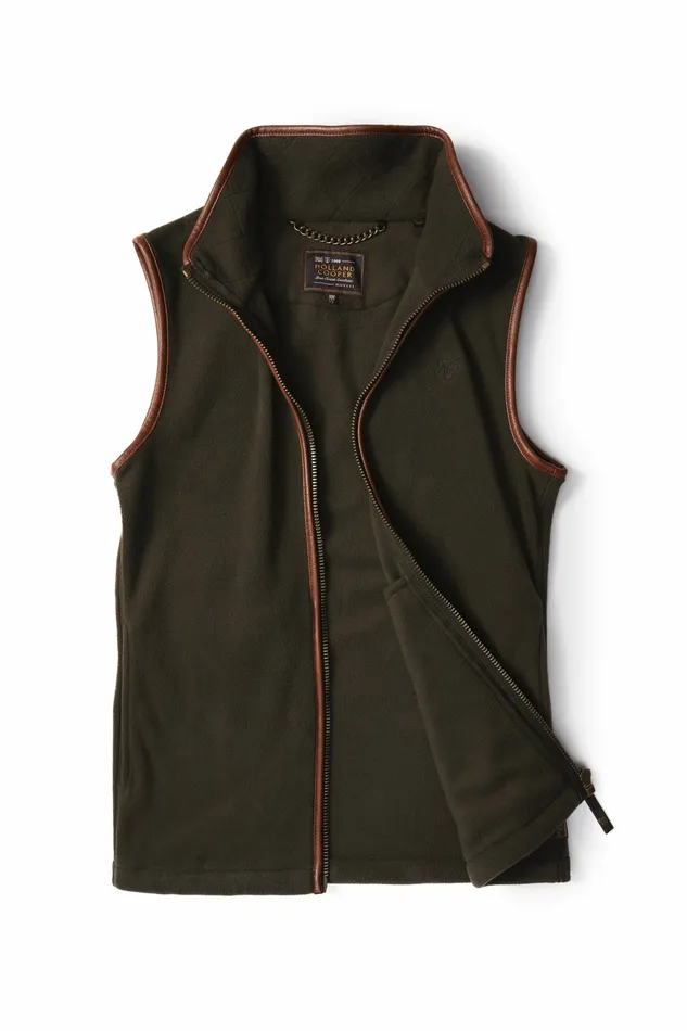 Gilets Country Fleece Gilet Khaki Holland Cooper Womens Gilets Country Fleece Gilet Khaki Holland Cooper Womens
