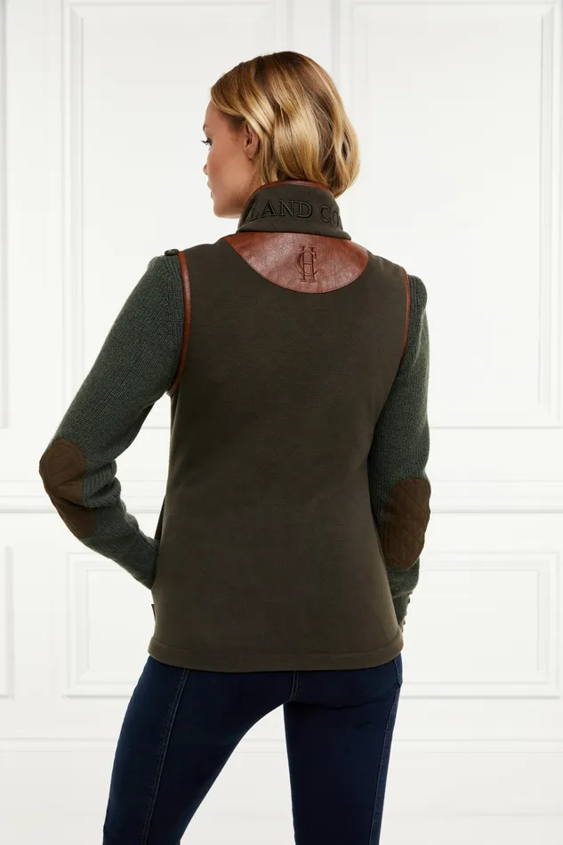 Gilets Country Fleece Gilet Khaki Holland Cooper Womens Gilets Country Fleece Gilet Khaki Holland Cooper Womens