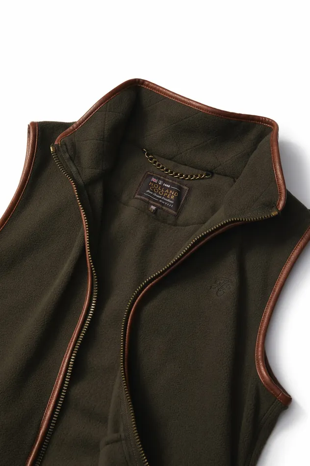 Gilets Country Fleece Gilet Khaki Holland Cooper Womens Gilets Country Fleece Gilet Khaki Holland Cooper Womens
