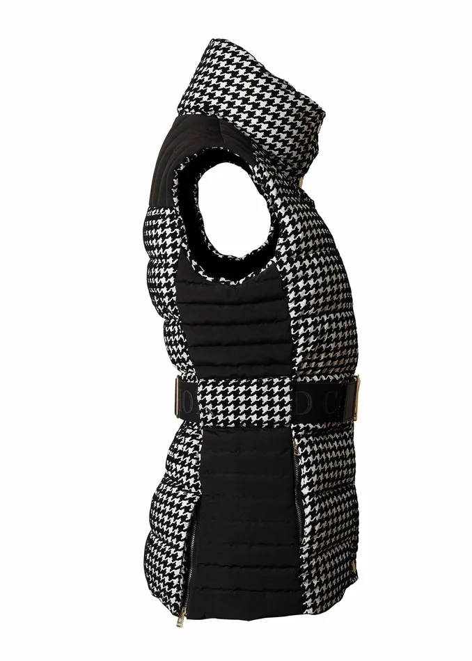 Gilets Holland Cooper Womens Valais Quilted Gilet Houndstooth Gilets Holland Cooper Womens Valais Quilted Gilet Houndstooth