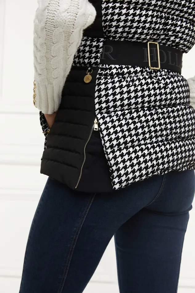 Gilets Holland Cooper Womens Valais Quilted Gilet Houndstooth Gilets Holland Cooper Womens Valais Quilted Gilet Houndstooth