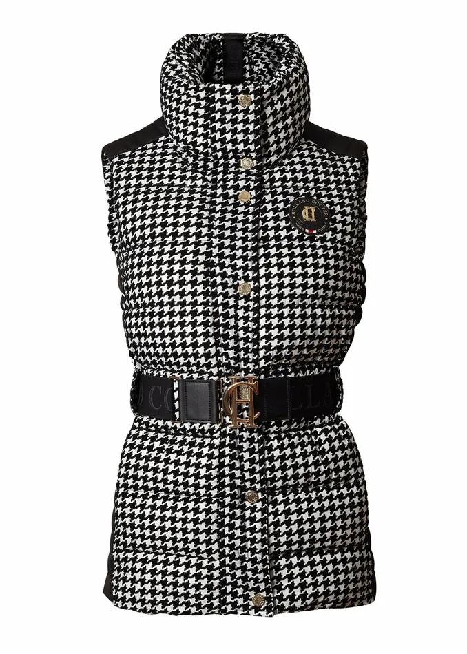 Gilets Holland Cooper Womens Valais Quilted Gilet Houndstooth Gilets Holland Cooper Womens Valais Quilted Gilet Houndstooth