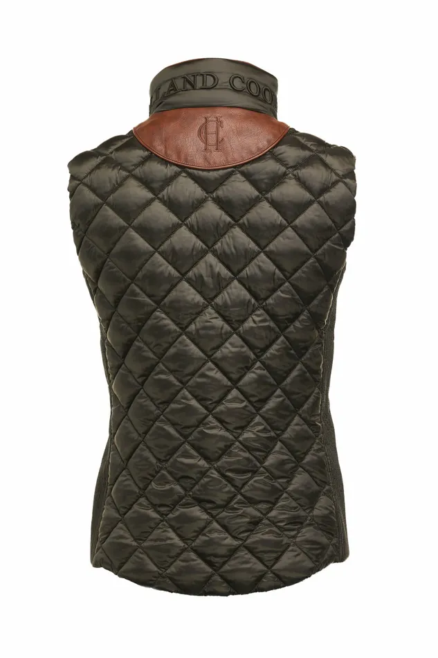 Gilets Womens Charlbury Quilted Gilet Heritage Khaki Holland Cooper Gilets Womens Charlbury Quilted Gilet Heritage Khaki Holland Cooper