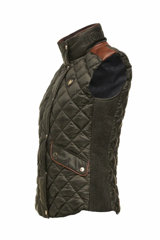 Gilets Womens Charlbury Quilted Gilet Heritage Khaki Holland Cooper Gilets Womens Charlbury Quilted Gilet Heritage Khaki Holland Cooper