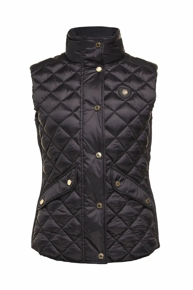 Gilets Womens Holland Cooper Charlbury Quilted Gilet Black Gilets Womens Holland Cooper Charlbury Quilted Gilet Black
