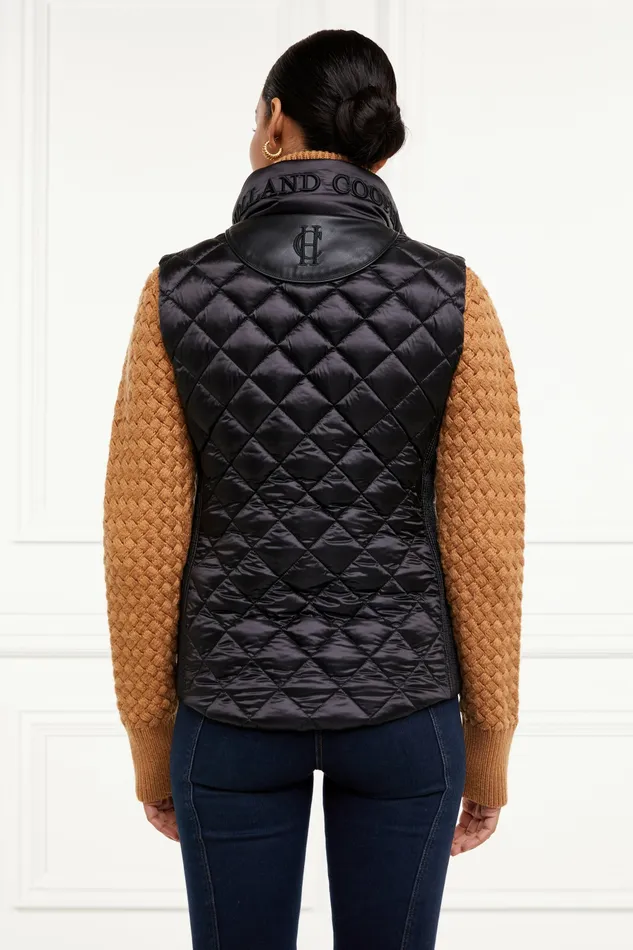 Gilets Womens Holland Cooper Charlbury Quilted Gilet Black Gilets Womens Holland Cooper Charlbury Quilted Gilet Black