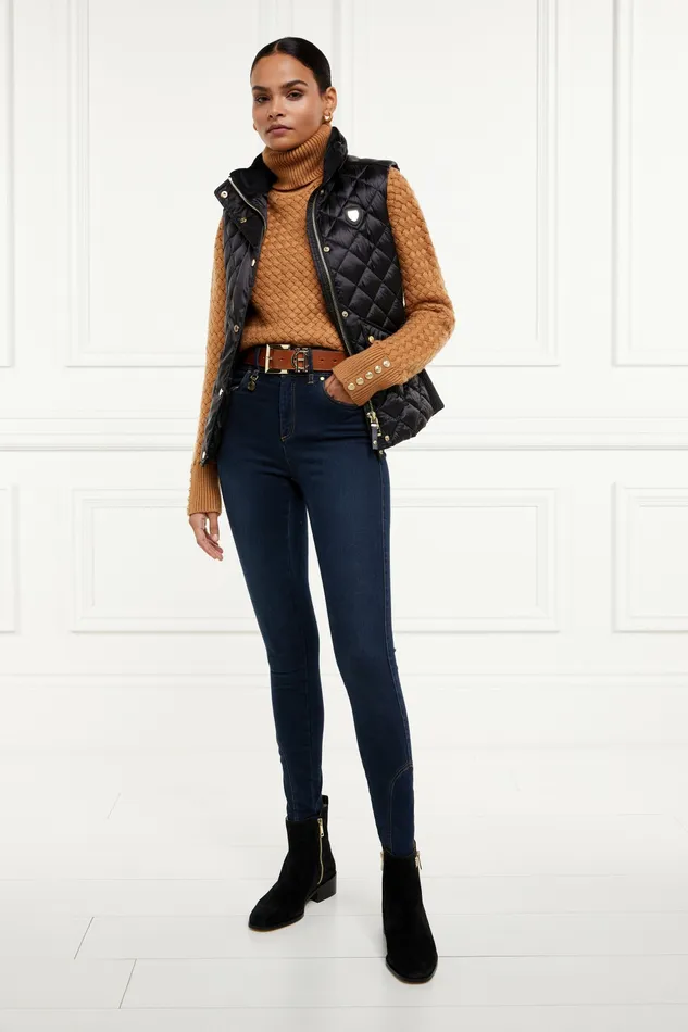 Gilets Womens Holland Cooper Charlbury Quilted Gilet Black Gilets Womens Holland Cooper Charlbury Quilted Gilet Black