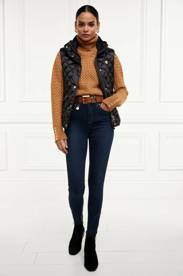 Gilets Womens Holland Cooper Charlbury Quilted Gilet Black Gilets Womens Holland Cooper Charlbury Quilted Gilet Black