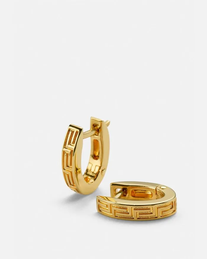Greca Earrings Light Gold WomenMen Versace Earrings