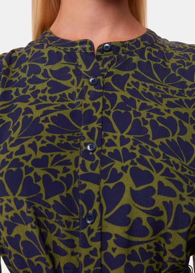Green Abstract Petal Flippy Dress Women Whistles Dresses