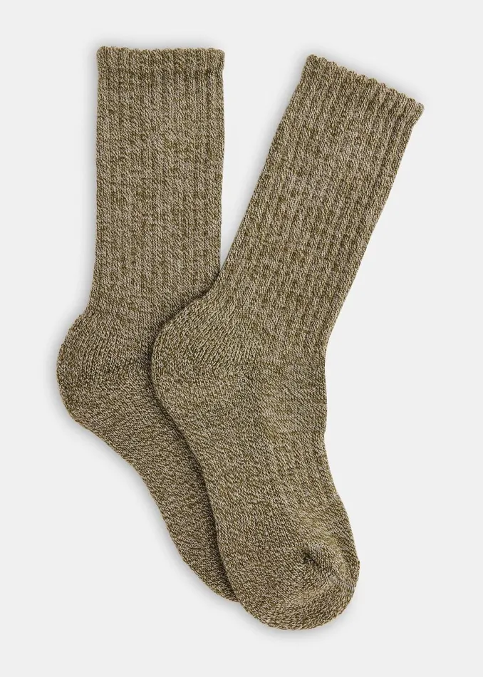 Green Chunky Marl Socks Women Whistles Socks and Tights