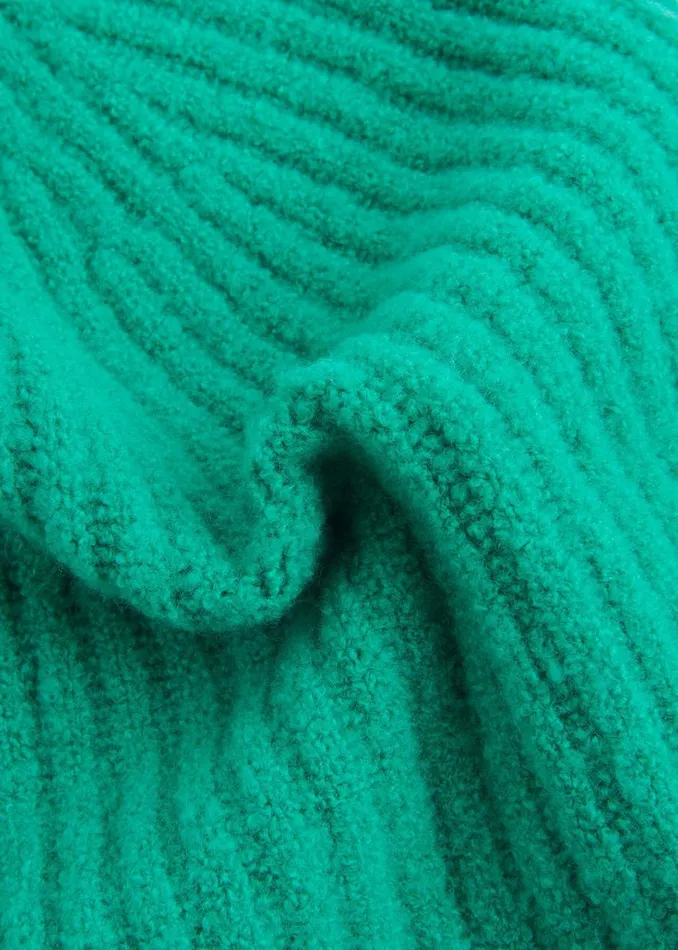 Green Wool Mix Rib Beanie Women Whistles Hats Gloves and Scarves