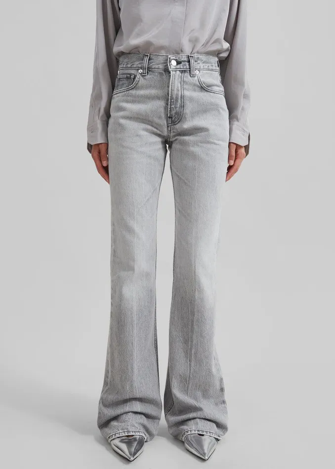 Haikure Flora Flared Jeans 8211 Fog Grey Women The Frankie Shop Clothing