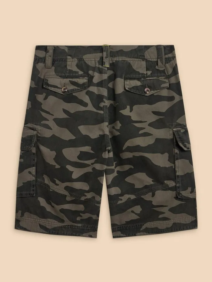 Halsall Organic Cargo Short Green Multi Men White Stuff Shorts Halsall Organic Cargo Short Green Multi Men White Stuff Shorts