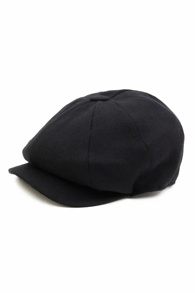 Hats Holland Cooper Womens Baker Boy Cap Black Tweed