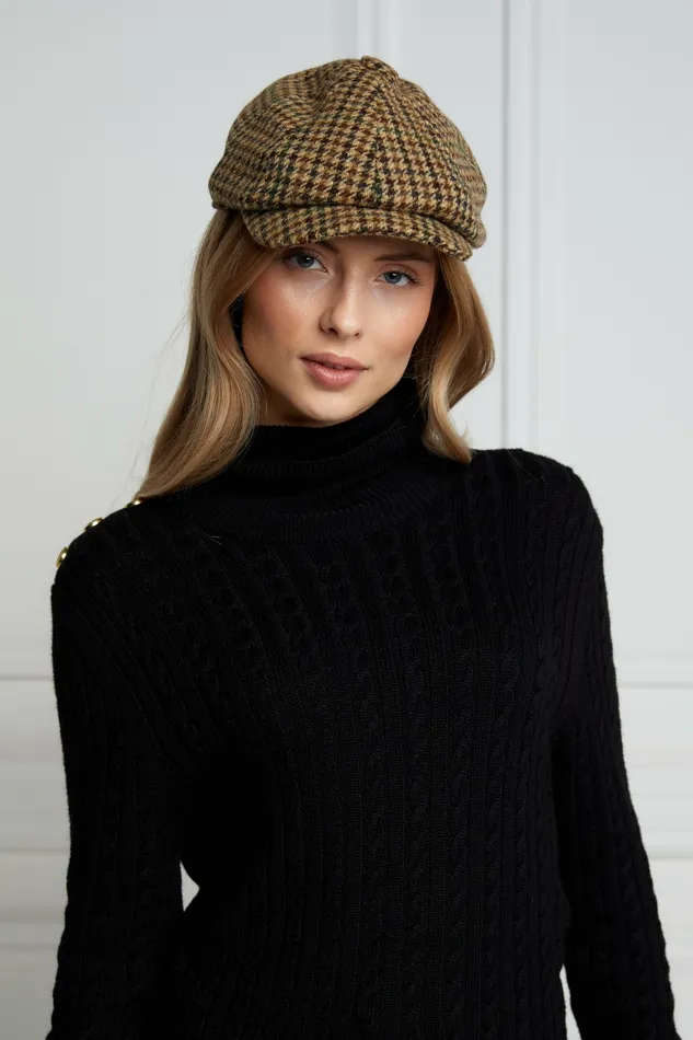Hats Womens Baker Boy Cap Hailes Green Tweed Holland Cooper Hats Womens Baker Boy Cap Hailes Green Tweed Holland Cooper