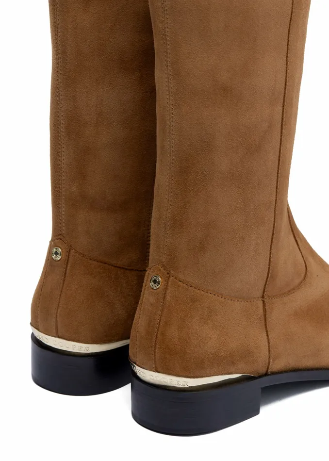 Holland Cooper Albany Knee Boot Tan Suede Womens Boots Holland Cooper Albany Knee Boot Tan Suede Womens Boots