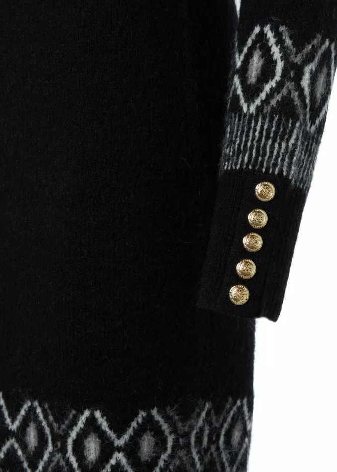Holland Cooper Bump Friendly Collection LittleWomens Heritage Jumper Dress Black Fairisle Holland Cooper Bump Friendly Collection LittleWomens Heritage Jumper Dress Black Fairisle