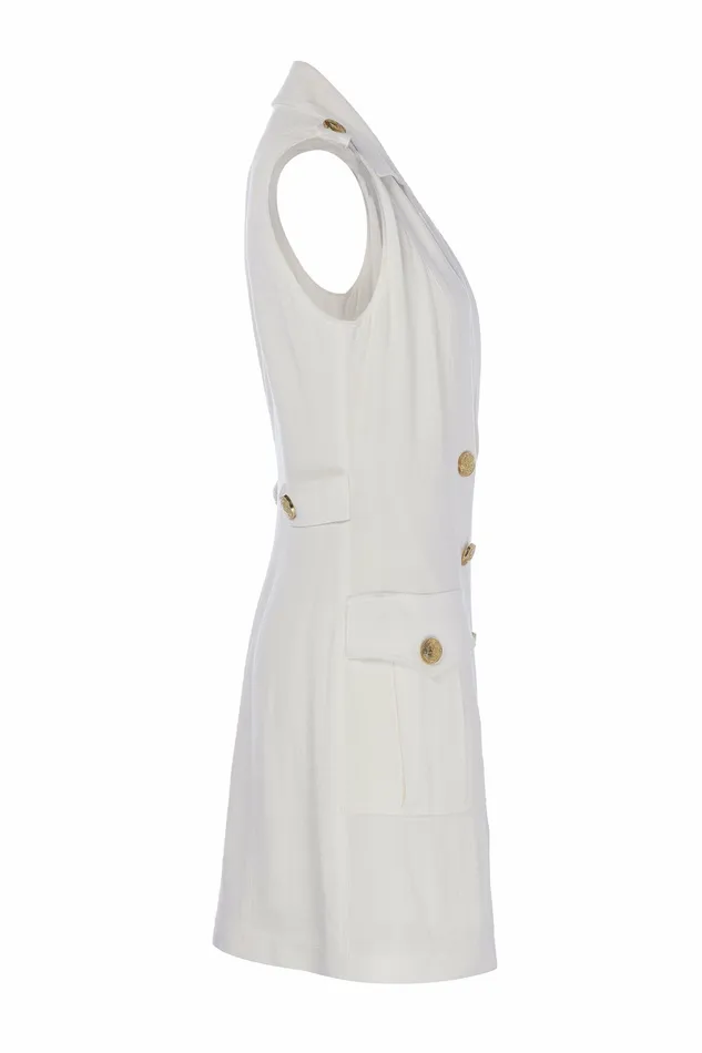 Holland Cooper Chelsea Dress Oyster Linen Womens Dresses Holland Cooper Chelsea Dress Oyster Linen Womens Dresses