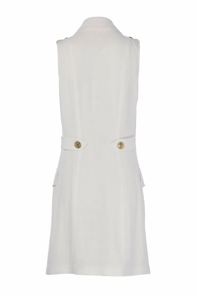 Holland Cooper Chelsea Dress Oyster Linen Womens Dresses Holland Cooper Chelsea Dress Oyster Linen Womens Dresses