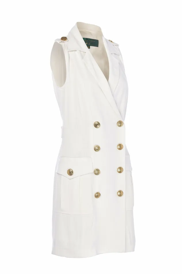 Holland Cooper Chelsea Dress Oyster Linen Womens Dresses Holland Cooper Chelsea Dress Oyster Linen Womens Dresses