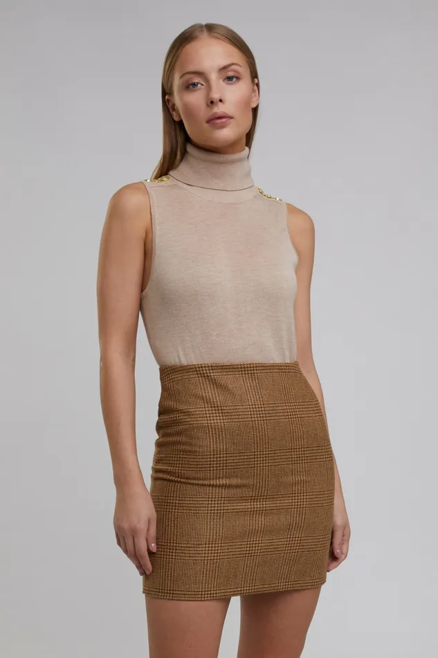 Holland Cooper Chelsea Skirt Tawny Womens Skirts