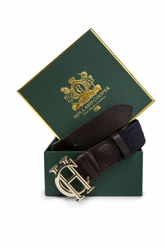 Holland Cooper HC Heritage Belt Ink Navy Womens Belts