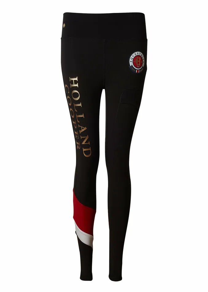 Holland Cooper Heritage Legging Black Womens Leggings Holland Cooper Heritage Legging Black Womens Leggings