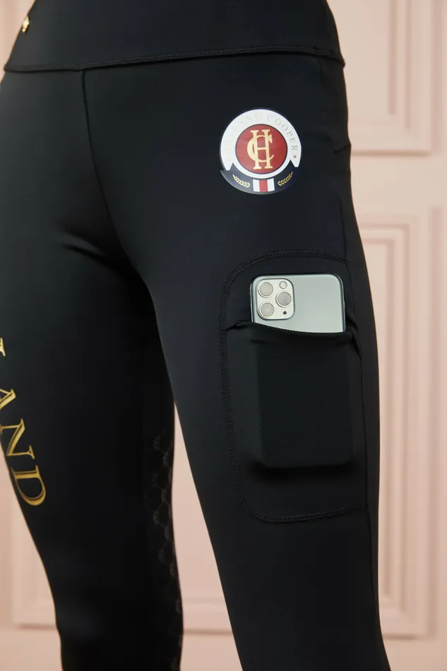 Holland Cooper Heritage Legging Black Womens Leggings Holland Cooper Heritage Legging Black Womens Leggings