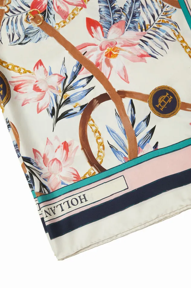 Holland Cooper Silk Scarf Seychelles Womens Bestsellers