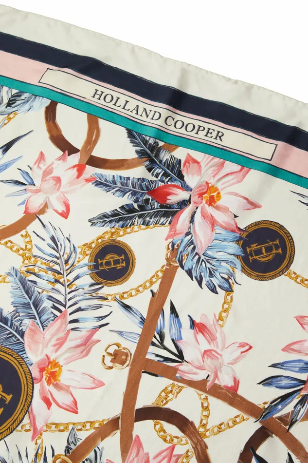 Holland Cooper Silk Scarf Seychelles Womens Bestsellers