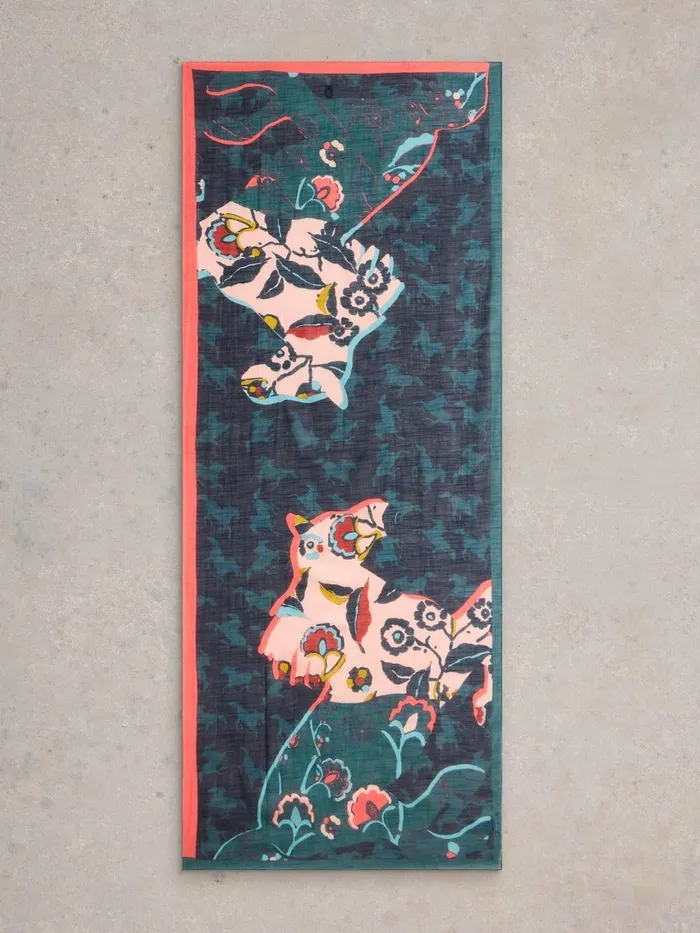 Horsing Around Scarf Navy Multi Women White Stuff Scarves Horsing Around Scarf Navy Multi Women White Stuff Scarves