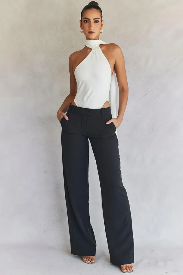 House Of CB Cameron Grey Loose Fit Trousers Women Bottoms House Of CB Cameron Grey Loose Fit Trousers Women Bottoms