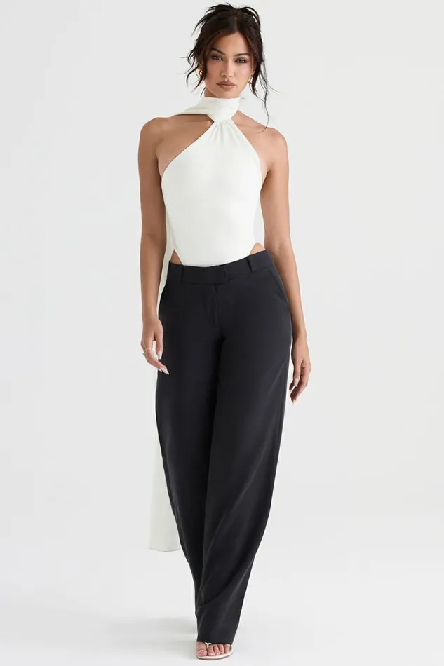 House Of CB Cameron Grey Loose Fit Trousers Women Bottoms House Of CB Cameron Grey Loose Fit Trousers Women Bottoms