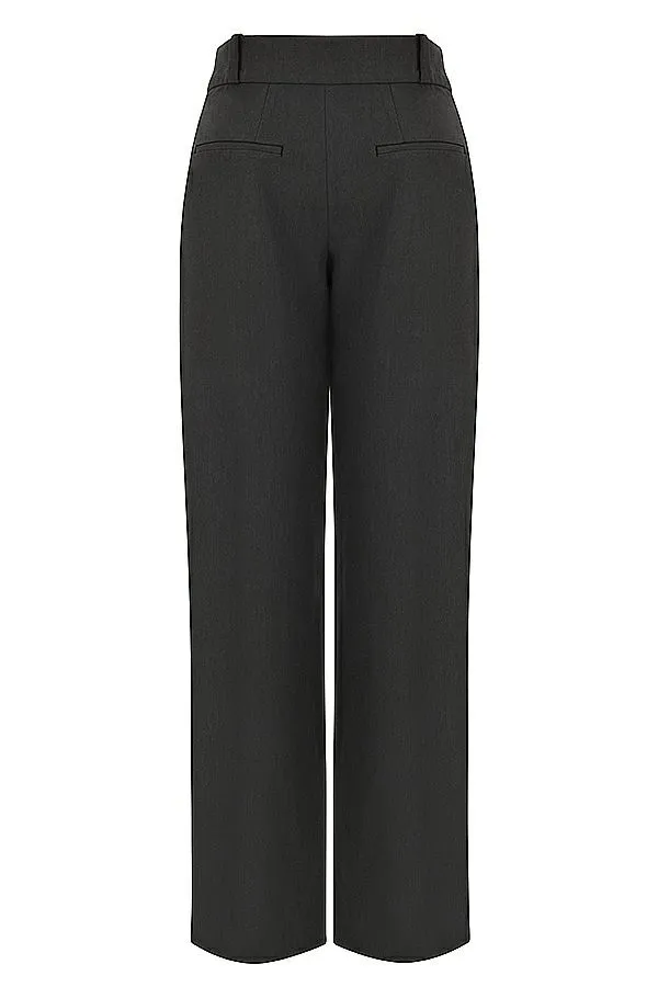 House Of CB Cameron Grey Loose Fit Trousers Women Bottoms House Of CB Cameron Grey Loose Fit Trousers Women Bottoms