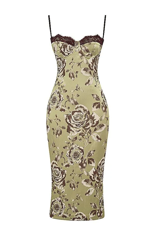 House Of CB Cassia Floral Print Midi Dress Women Dresses House Of CB Cassia Floral Print Midi Dress Women Dresses