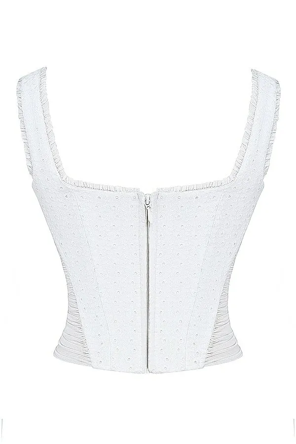 House Of CB Catalina White Broderie Anglais Corset Women Corsets