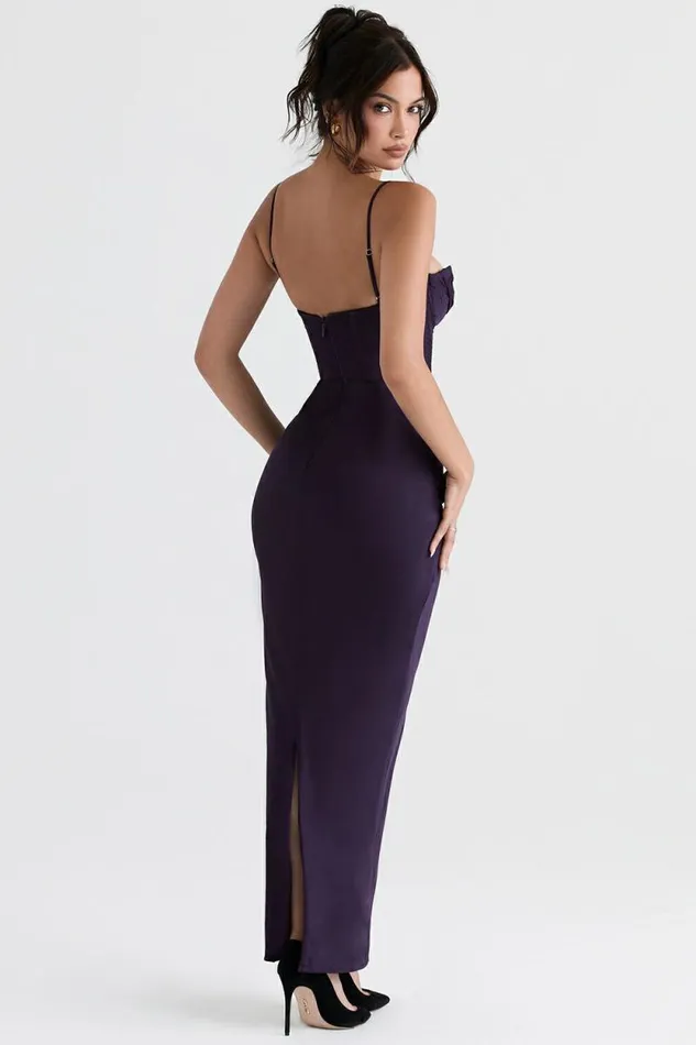 House Of CB Charmaine Night Shade Corset Maxi Dress Women Dresses House Of CB Charmaine Night Shade Corset Maxi Dress Women Dresses