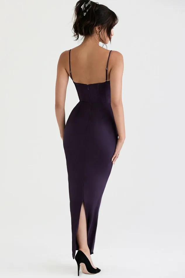 House Of CB Charmaine Night Shade Corset Maxi Dress Women Dresses House Of CB Charmaine Night Shade Corset Maxi Dress Women Dresses