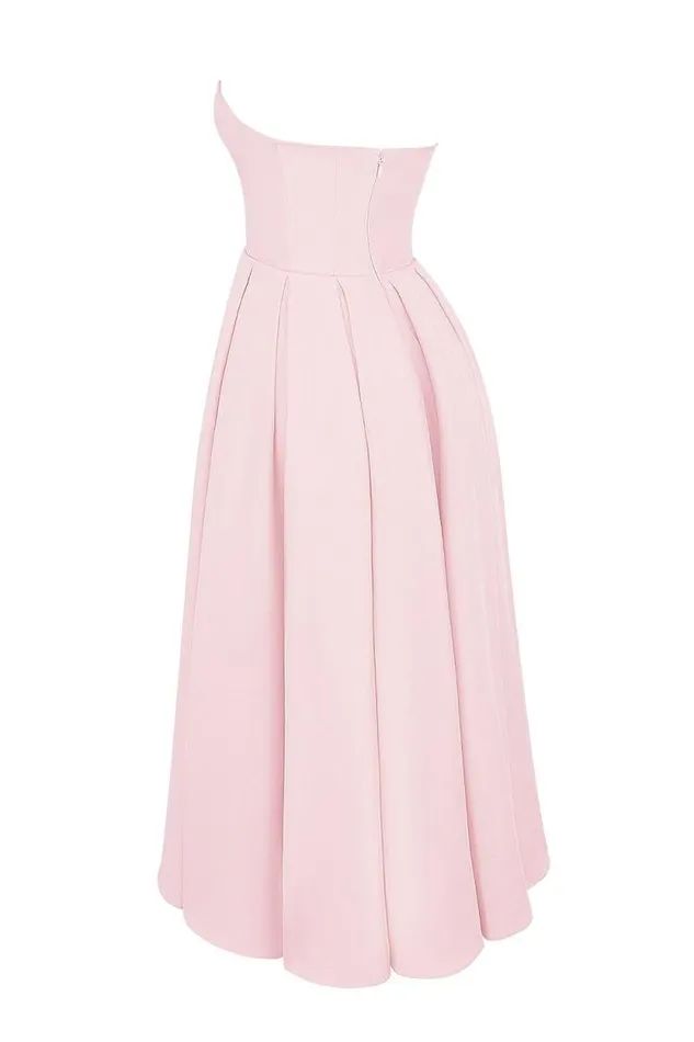 House Of CB Contessa Parisian Pink Strapless Corset Midi Dress Women Dresses House Of CB Contessa Parisian Pink Strapless Corset Midi Dress Women Dresses