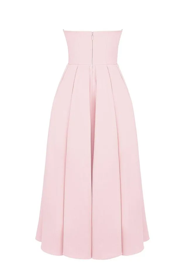 House Of CB Contessa Parisian Pink Strapless Corset Midi Dress Women Dresses House Of CB Contessa Parisian Pink Strapless Corset Midi Dress Women Dresses
