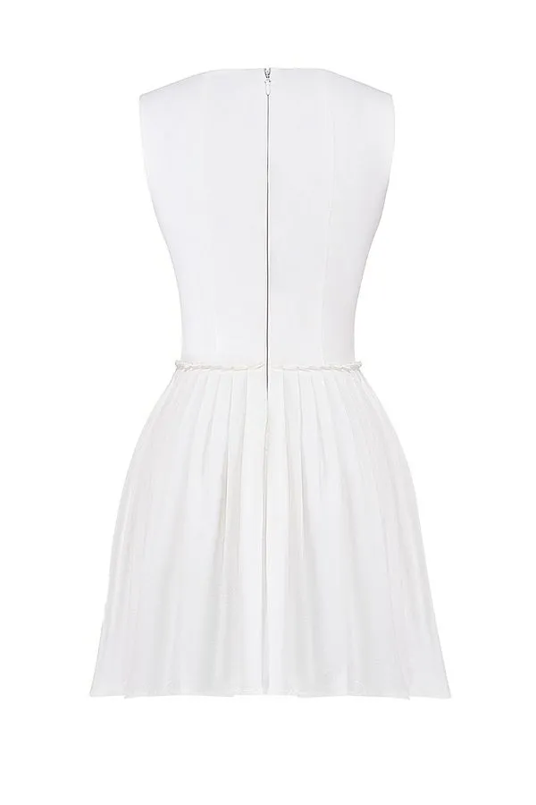 House Of CB Cupid White Pleated Mini Dress Women Dresses House Of CB Cupid White Pleated Mini Dress Women Dresses