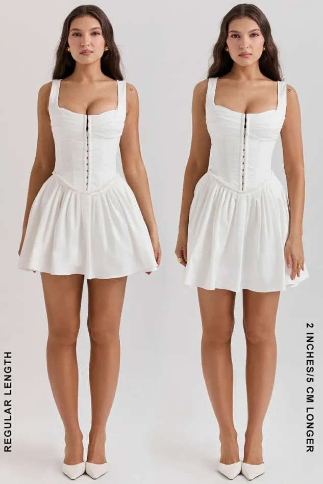 House Of CB Cupid White Pleated Mini Dress Women Dresses House Of CB Cupid White Pleated Mini Dress Women Dresses
