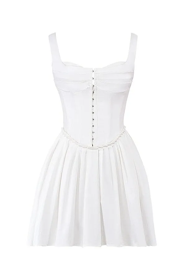 House Of CB Cupid White Pleated Mini Dress Women Dresses House Of CB Cupid White Pleated Mini Dress Women Dresses